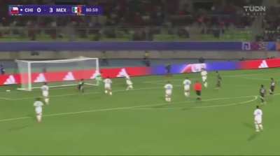La selección mexicana sub 20 está venciendo 3-0 a la selección de chile