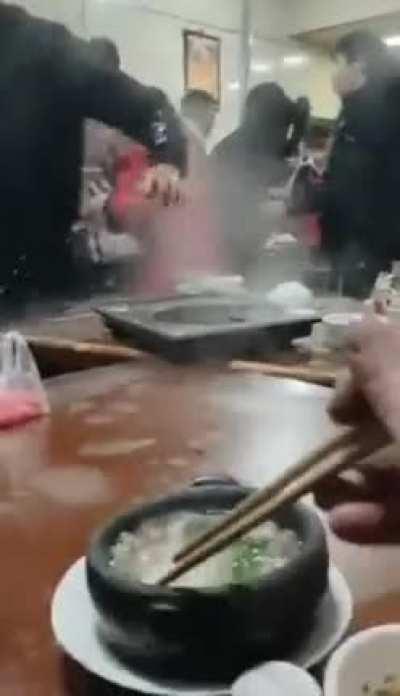 He just wants to enjoy his meal