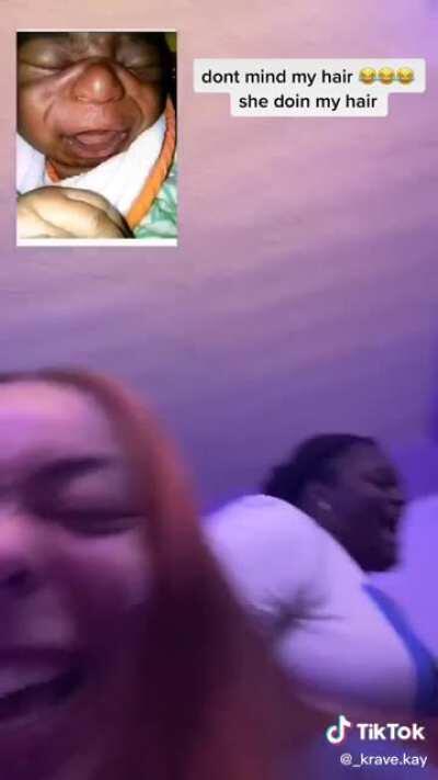 Ugly baby on Facetime prank