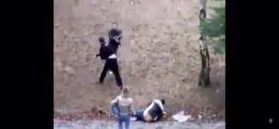 Slapped the wrong guys girlfriend!!