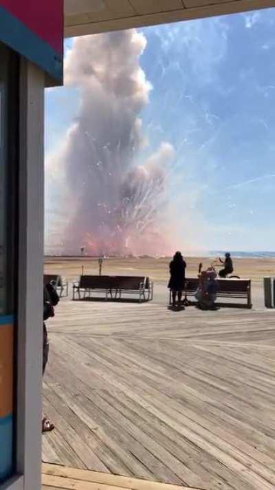 to have a truck deliver the official fireworks to Ocean City MD today