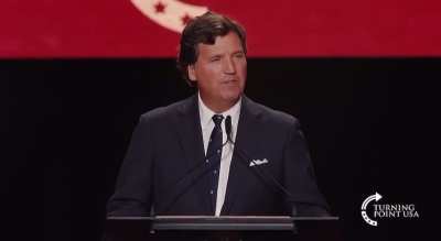 Tucker Carlson blamed Jews for killing Charlie Kirk at his memorial. He really did it.