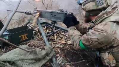 Ukraine's 3rd Separate Assault Brigade repelled a Russian attack well into the night in Bakhmut. (date unknown)