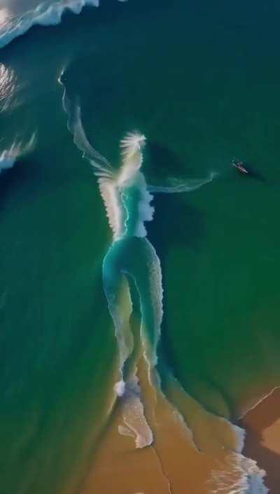 Ai generated Dance of the Ocean waves that people are now calling art