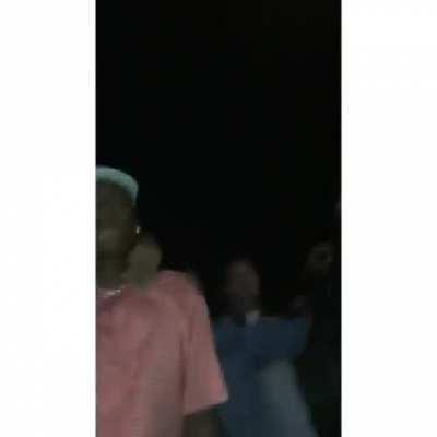 x with ski mask and denzel curry performing “ULTIMATE!”