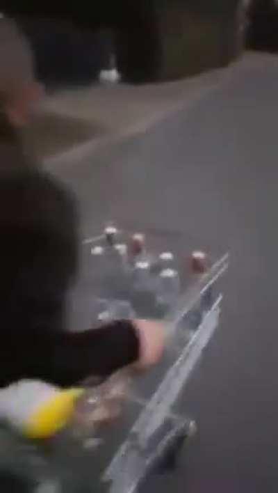 No being careful with the booze you just bought