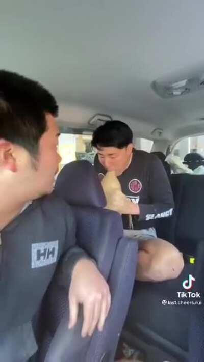 Threatening a friend with Mentos and Coke