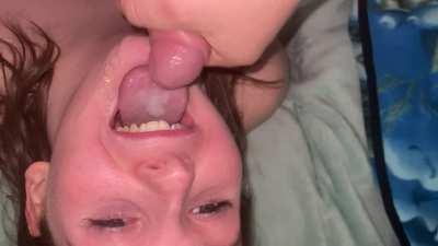 Good sluts say thank you after !