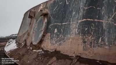 Walking bucket chain excavator