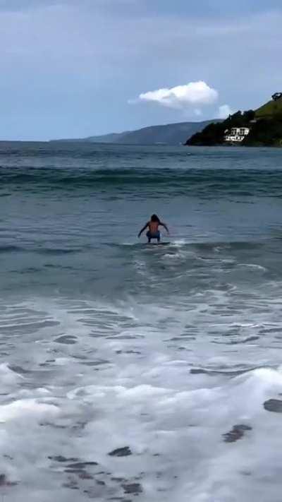 There and Back Again. Catching the perfect timing of wave formation.