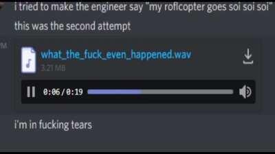 Engineer gaming has a stroke.