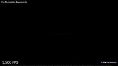 Gateway Arch struck by lightning three times last night - 1500 FPS