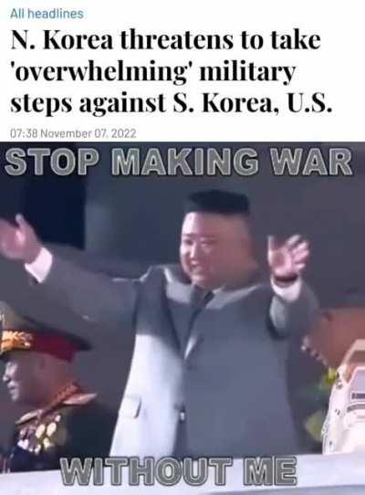 BREAKING: Little Rocket Man declares war on fishies