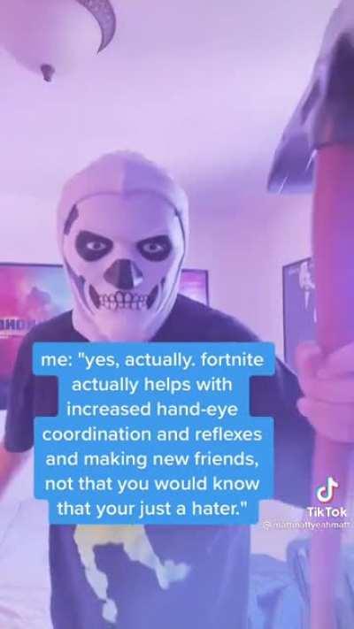 Don't smoke w**d, play fortnite