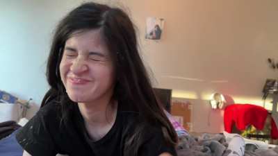 When your girlfriend tries facial