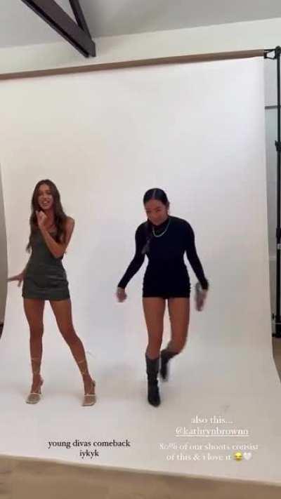 Issy Mathers and Kathryn Brown