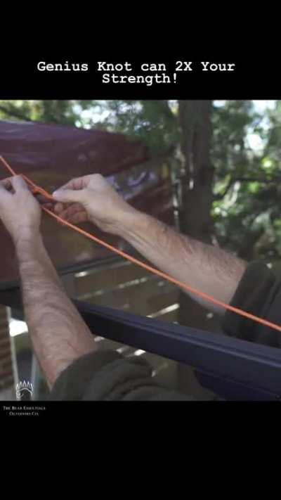 The Truckers Hitch - Great for Extra Tension and Securing gear.