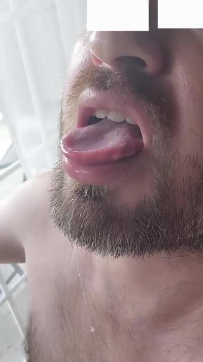 Love it when cum swallowing gets a little messy 
