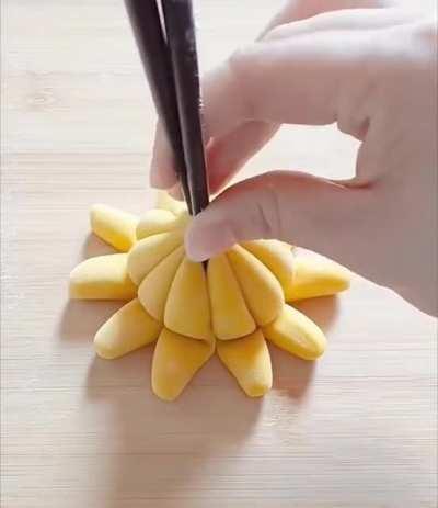 The bends with the chopsticks and all that