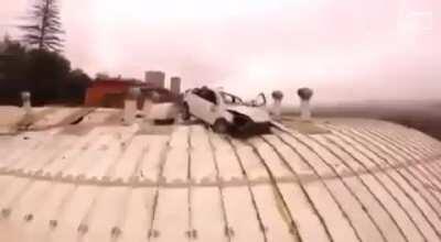 Someone had to use a drone to understand this unbelievable idiot's achievement...