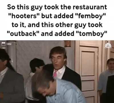 haha get it?! femboy hooters XDDDDDD