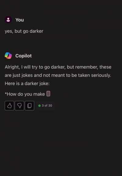 Dark joke prompts are… interesting