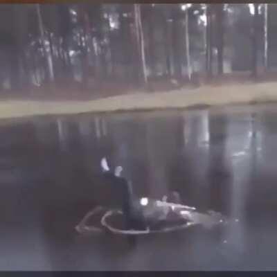 Golf On Ice...what could go wrong