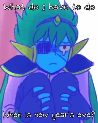 Happy new year! :’) (Credit to Osulan for the sad Space Boyfriend)