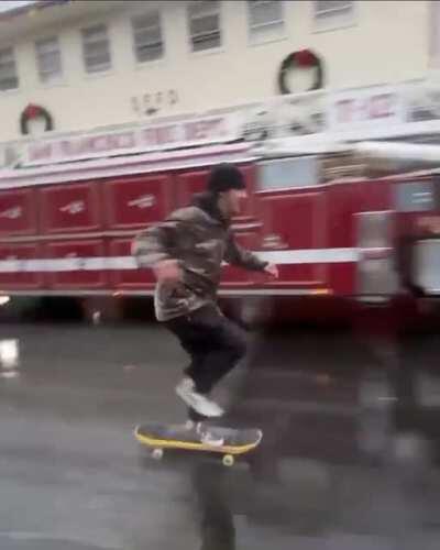 HMRB while I bomb this huge hill in the rain