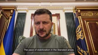 President Zelensky's Latest Address. 19/09/22. Duration 4m14. English Subtitles.