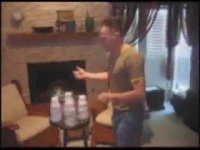 WHOOPS..! found it the hard way.. Russian Roulette Knife Cup Challenge. think..before you buy this 