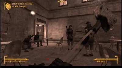 Clearing out a room with a Shovel + Sneak Crits™