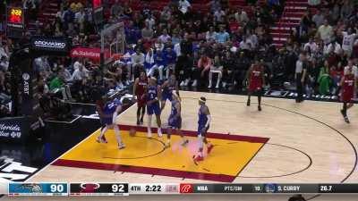 [Highlight] Bam shows off the footwork to poster Moe Wagner