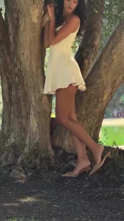 Cindy in the Sofia Mini dress - IG April 2026