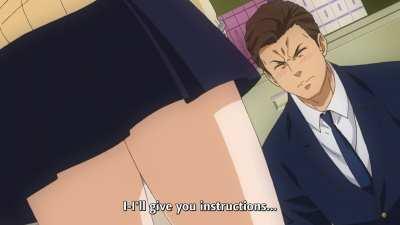 Get a firm grip on her boobs [Why the hell are you here, Teacher!?]