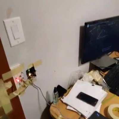 Pc automatically alt-tabs when door is opened