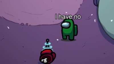 When you don't see people hiding behind the weapons cannon... (Among Us Worst Timing Ever)