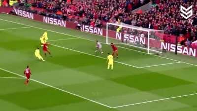Lionel Messi coming into the box with speed and the ball at his feet in a game where Liverpool can't let Barcelona score. Without this touch by Matip, no CL trophy. Happy birthday hero!