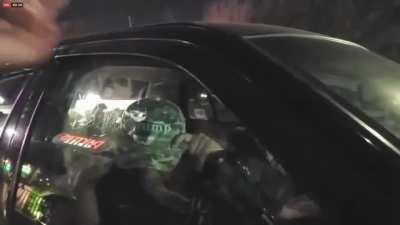 Liberal/progressive BLMers surround cars, intimidate drivers who are conservative Trumpers/Republicans