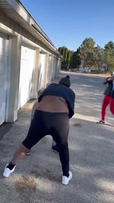 A shirt and bra wasn't enough to keep her covered