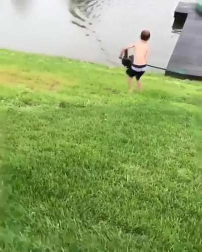 Standing your ground against an attacking goose