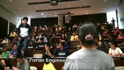 It's an engineering test, watch it from 0:30 .