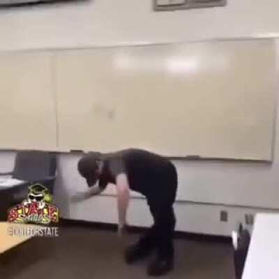 At first I thought he did it to both of his legs