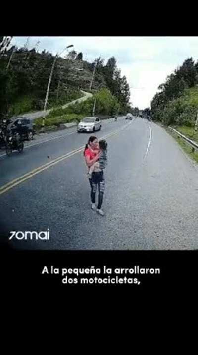 The bikers accidentally saved her life