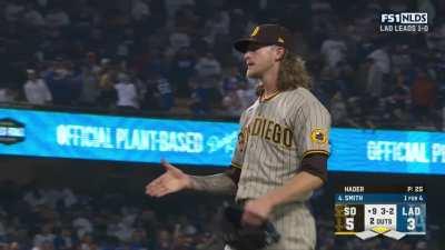 [Highlight] Josh Hader gets the save to win game 2 for the Padres!