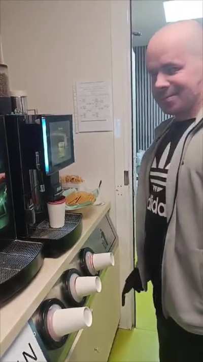 My patient is testing the prosthesis :)