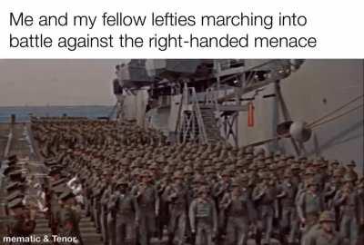 Us lefties shall prevail