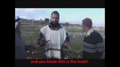 Israeli settler goes full retard: 