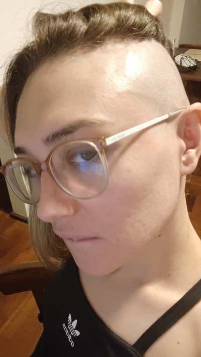 The feeling of bare skin after shaving my head is exquisite