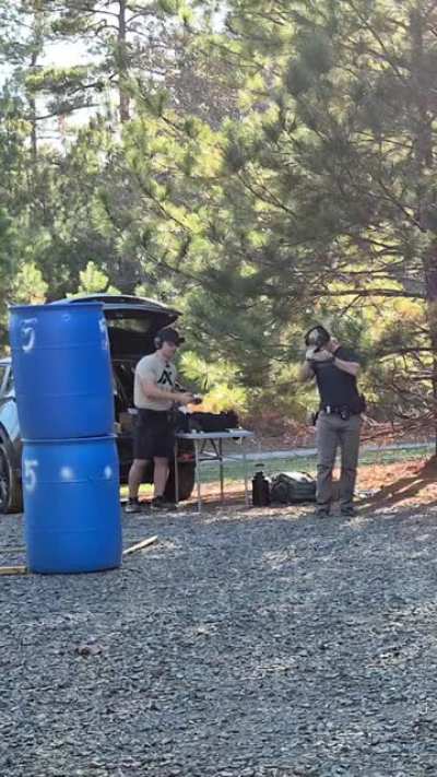 Primer on bullet struck just right by a rock.
